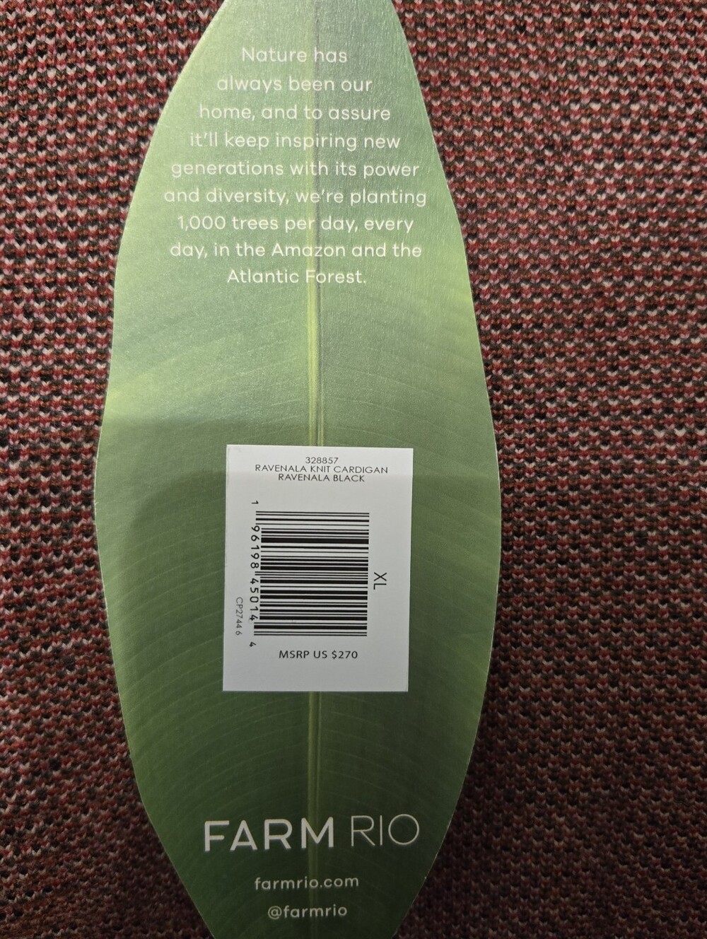 FARM Rio Sweater Size XL - Picture 9 of 10